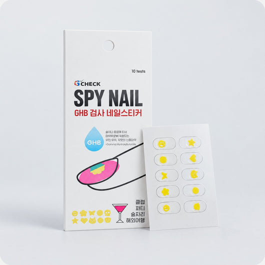SafeStripz: pegatinas para uñas que detectan GHB, pack de 10 tests