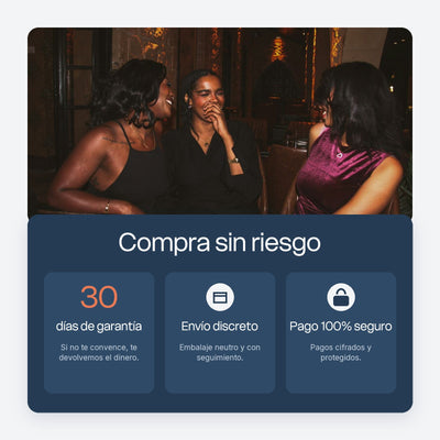 Garantía de 30 días, envío discreto y pago seguro