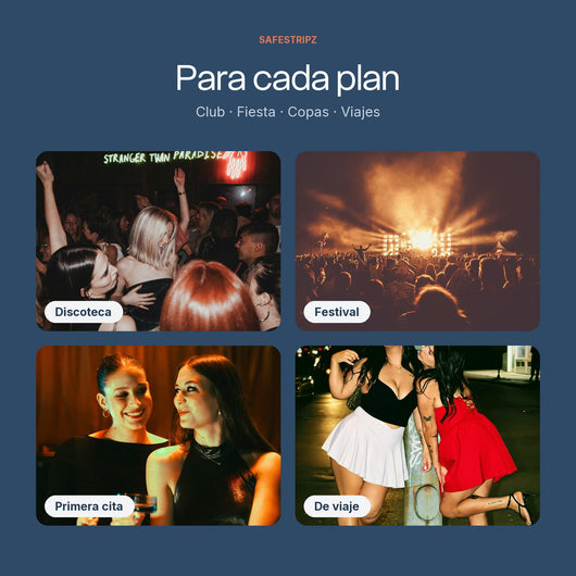 Para cada plan: discoteca, festival, cita y viajes
